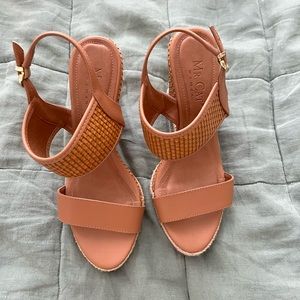 Brazilian Brown Wedge Sandals size 36